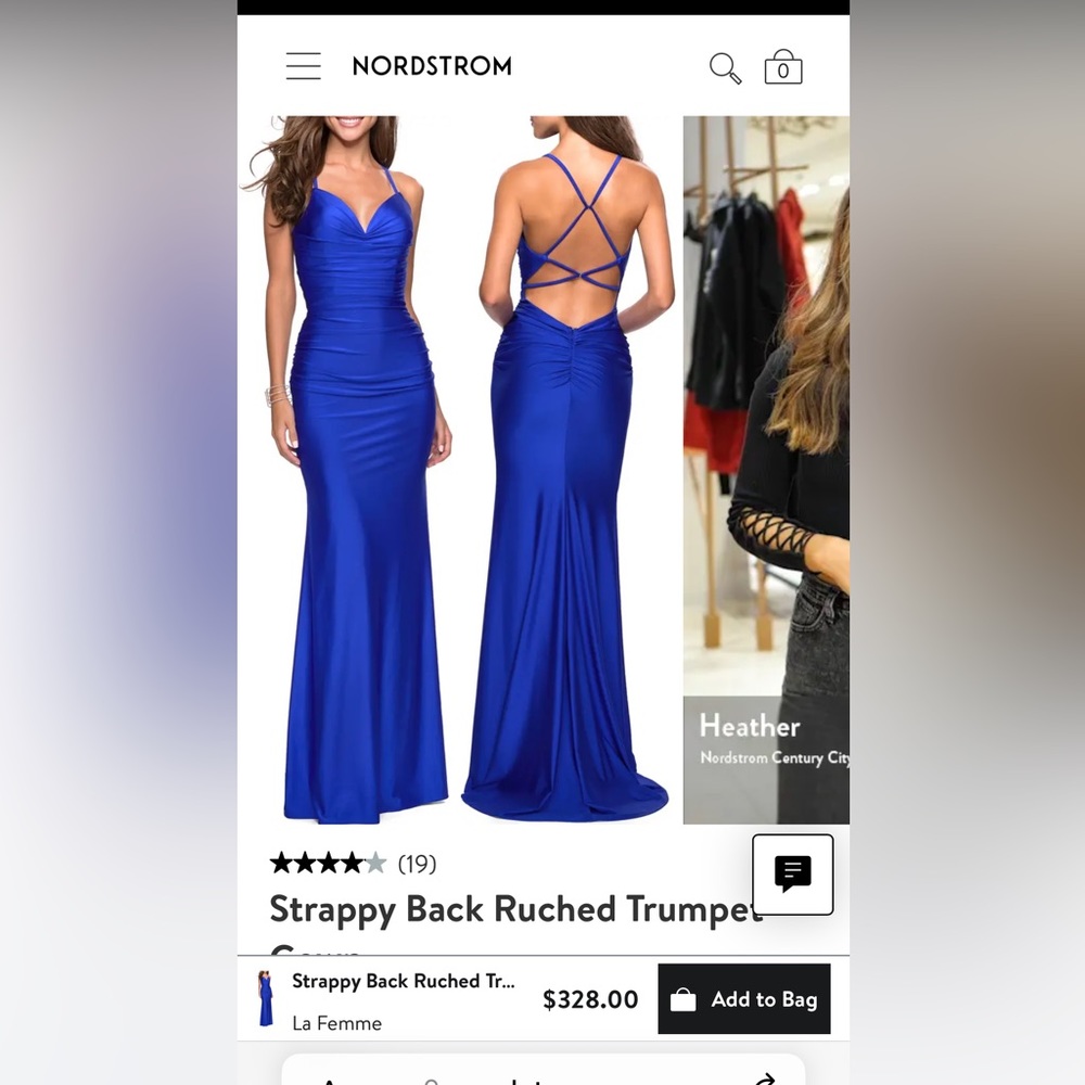 Royal Blue Evening Gown size 2